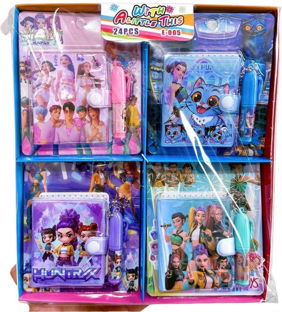Yiran Toy KPOP Dämonenjäger Schreibwaren-Set mit Notizbuch und Kugelschreiber in Multicolour - Bild 1