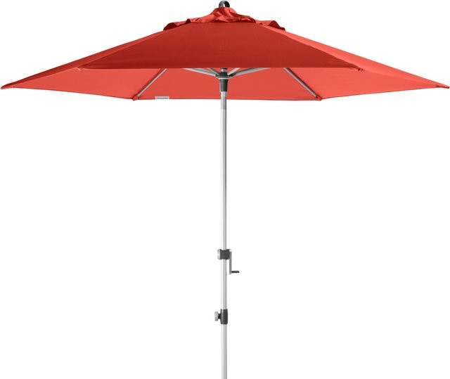 Doppler Sonnenschirm Expert 280 Auto Tilt Mittelmastschirm in Silber mit Ø 280 cm - Bild 1