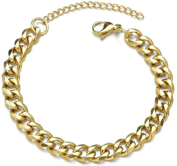 KaiTingu Jewelry Armband, Edelstahl, Gold, Unisex - Bild 1