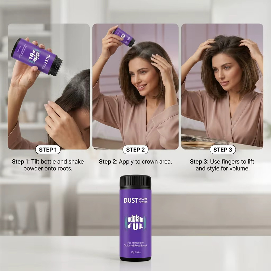Adglamful Haarstyling-Puder, 10g, für fettiges Haar - Bild 5