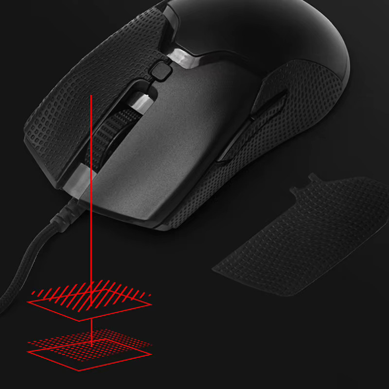 SDJZT Maus-Anti-Rutsch-Aufkleber in Schwarz für Viper Mini, Ultimate und V2 Pro, schweißabsorbierendes Maus-Griffband - Bild 2