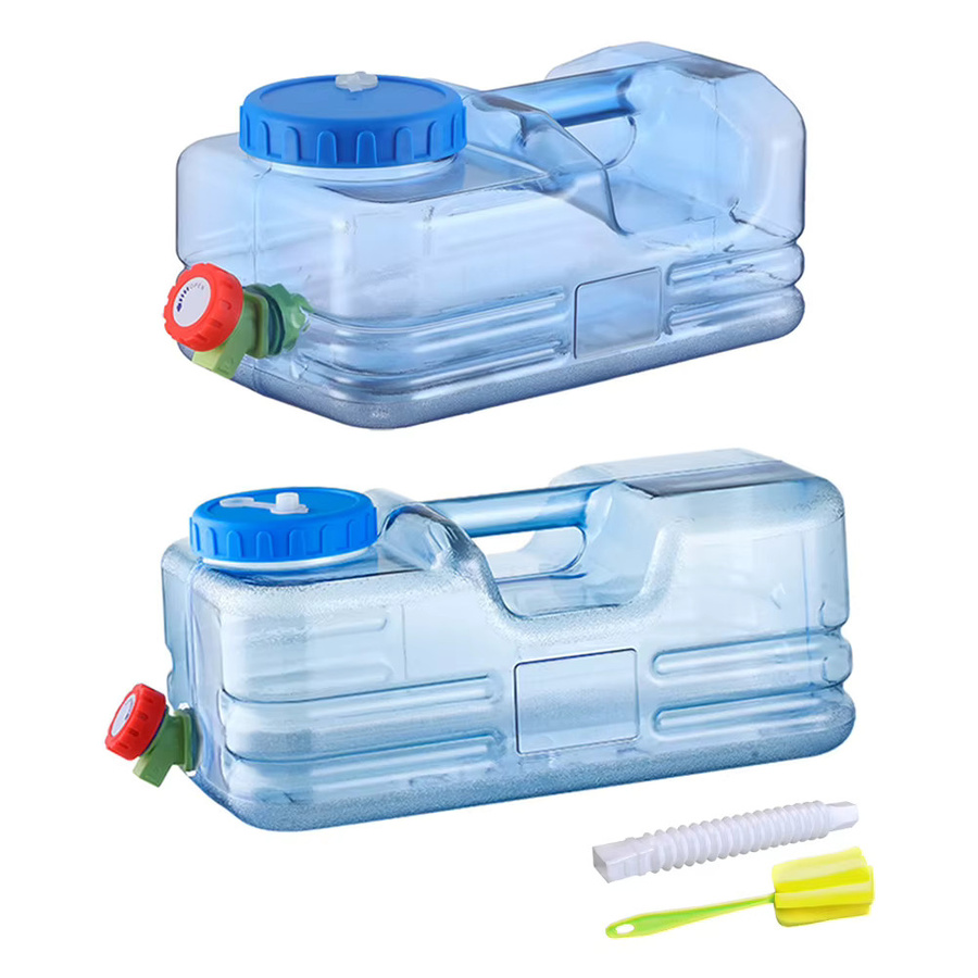 JOCESTYLE Outdoor-Wassereimer mit Wasserhahn, tragbarer Camping-Wasserbehälter aus Kunststoff, Blau, 5,5 l - Bild 4