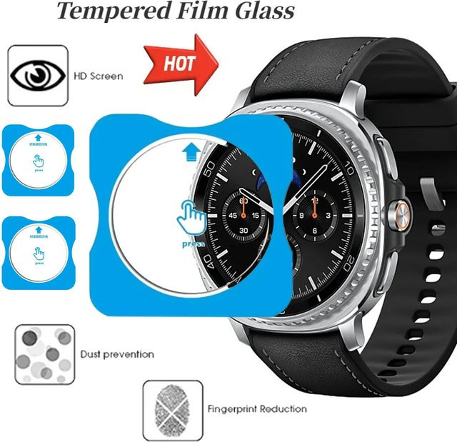 Transparente Schutzfolie für Samsung Galaxy Watch 8, 7, 6, 5, 4 und Ultra (40 mm, 44 mm, 46 mm, 47 mm) - Bild 1