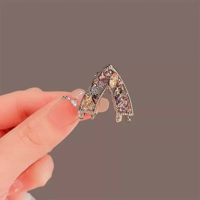 HIYAYZ Haarclip, Bunte Kristall V-Form Geometrisch - Bild 1