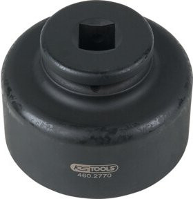 KS Tools Achsmuttern-Schlüssel 3/4 Zoll, 8-kant, kurz, schwarz - Bild 1