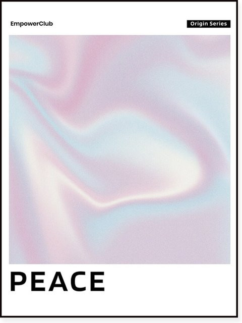 ReachMani Leinwandgemälde Fantasy Rebirth Passion Peace mit Farbverlauf in Mehrfarbig als moderne abstrakte Wandkunst - Bild 1