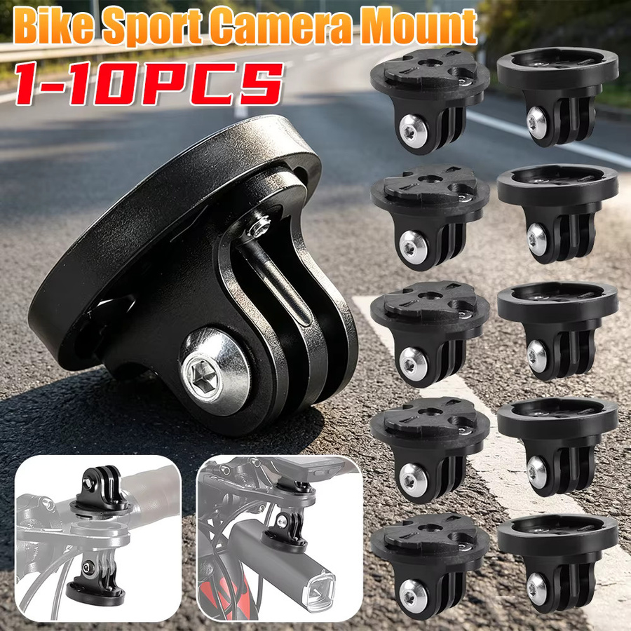 Fahrrad-Kamerahalterung Adapter aus Aluminiumlegierung in Schwarz für GoPro und Fahrradcomputer - Bild 2