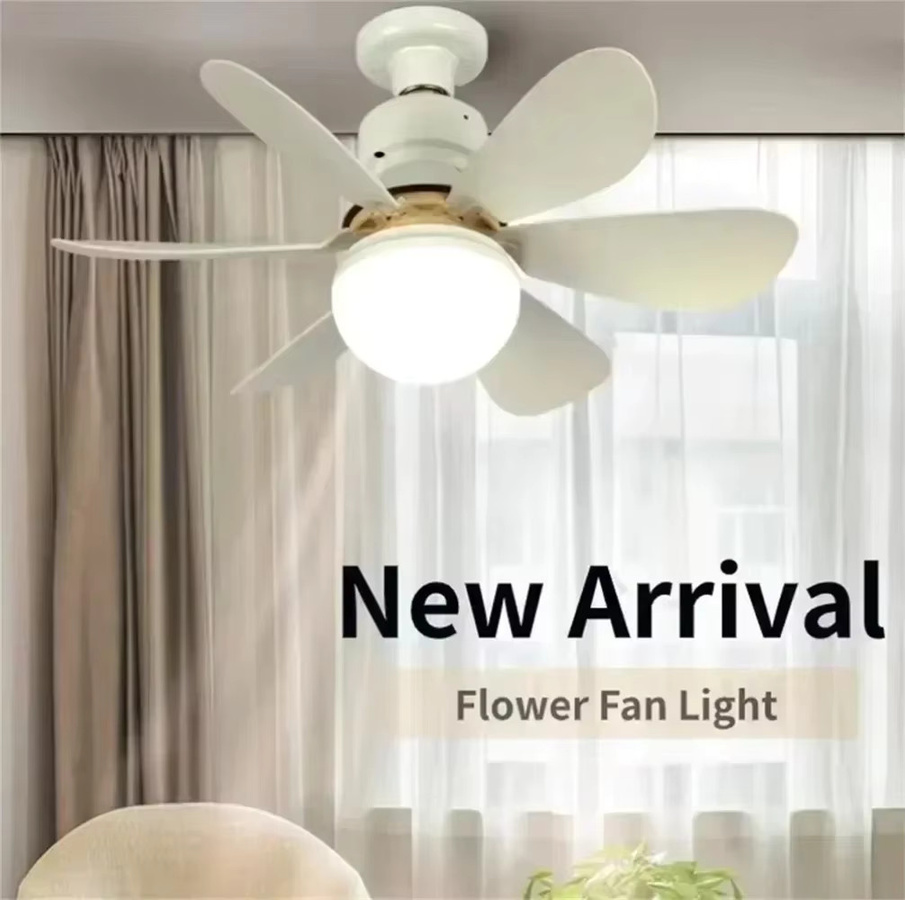JOYINLED Deckenventilator mit integriertem LED-Licht und Fernbedienung, 30 W/40 W, Weiß, 6 Flügel - Bild 2