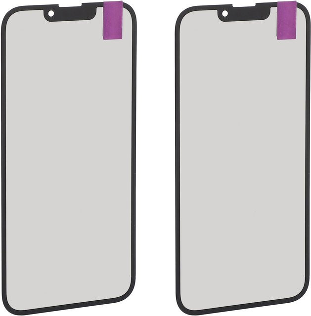 2 Stück Frontbildschirmglas für iPhone 13 Pro inklusive Werkzeugen und OCA Kleber, transparent, von TOMTOP JMS - Bild 1