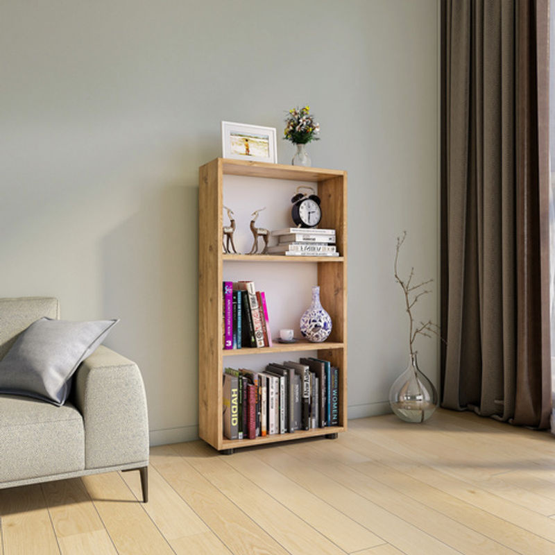 VCM Standregal Bulas in Beige aus Holzwerkstoff, B/H/T: 56 x 108 x 20 cm - Bild 2