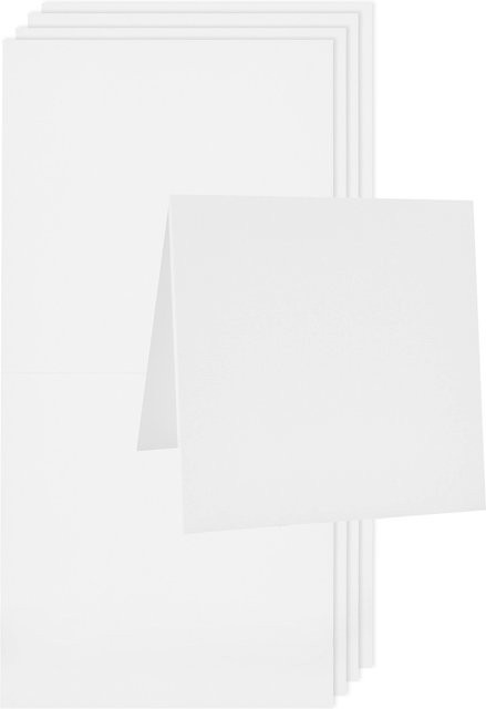 Rico Design Paper Poetry Luxury Karten Quadratisch Weiß - Bild 1