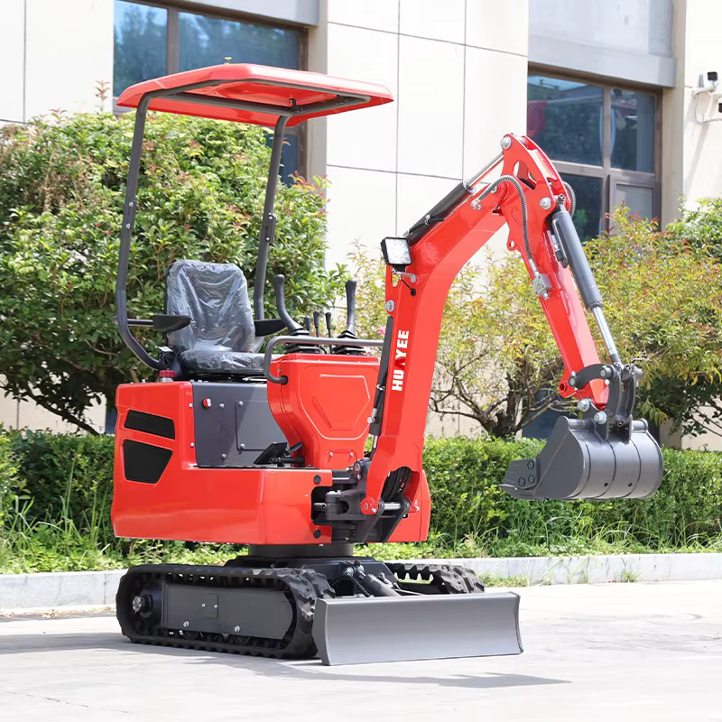 Huayee Kettenbagger Minibagger 1 Tonne in Rot - Bild 4
