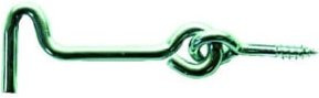 Hermann Lohmann Sturmhaken Art.56 aus verzinktem Stahl in Silber, B/H: 160 x 5,8 mm - Bild 1