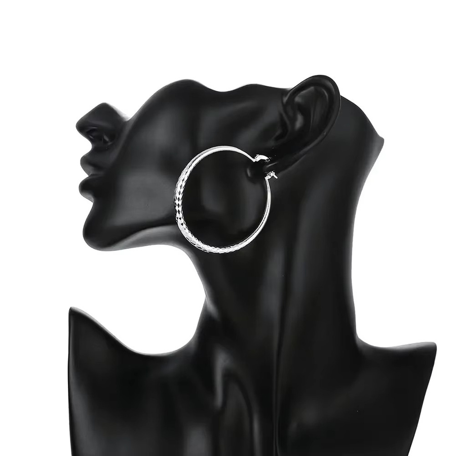 DOTEFFIL Creolen, Sterling Silber, 5 cm, Damen - Bild 6