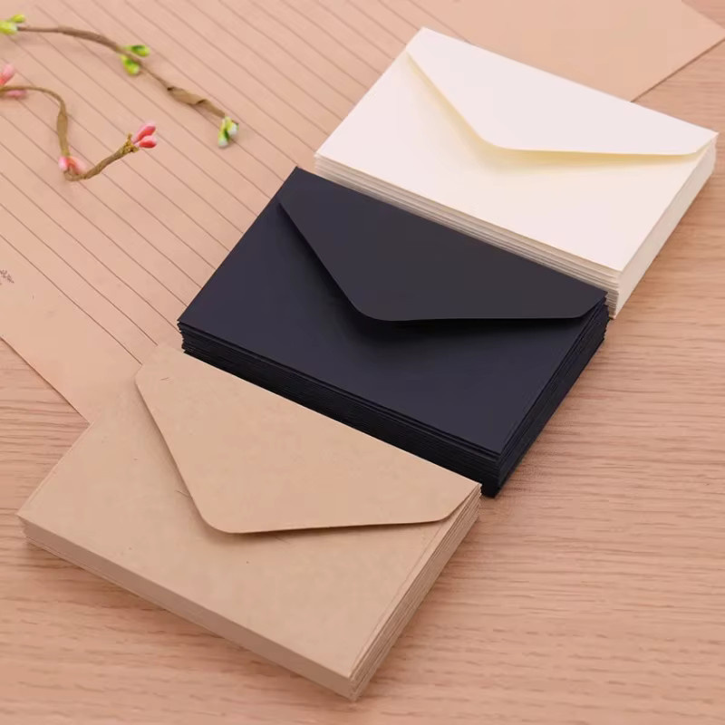 40 Stück Mini-Papierumschläge mit Sichtfenster für Hochzeits- und Geschenkeinladungen, B: 22 cm, H: 11 cm - Bild 3