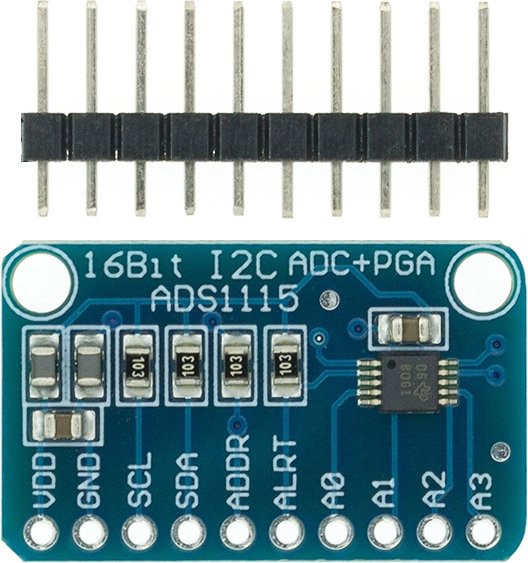 SAMIROB ADS1115 ADC Modul 16-Bit I2C 4-Kanal mit Pro Gain-Verstärker in Blau - Bild 1