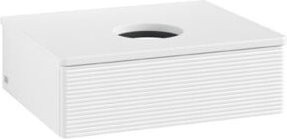 V&B Waschtischunterschrank Antao mit Frontstruktur in Weiß, B/T/H: 60 x 50 x 19 cm - Bild 1