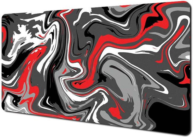 Cairo Gaming-Mauspad mit abstraktem Muster in Schwarz-Grau, B/T: 800 x 300 mm, Dicke: 2 mm - Bild 1
