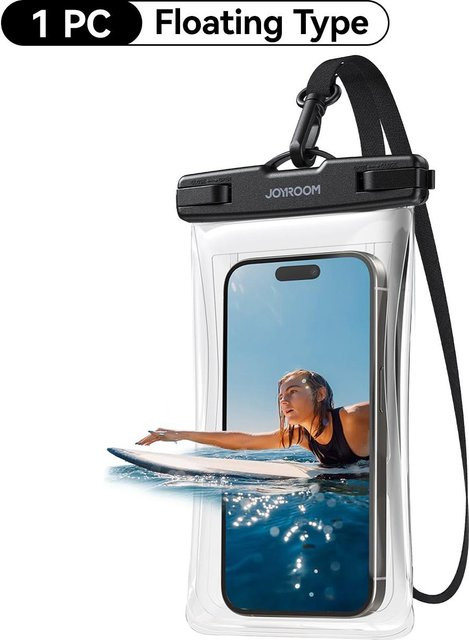 Weft IPX8 Wasserdichte Handyhülle als universelle Dry Bag für Smartphones bis 6,9 Zoll in Transparent - Bild 1