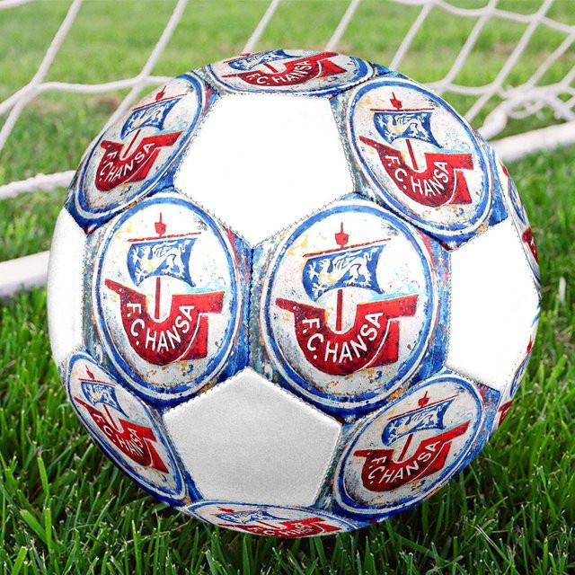 Lalilata Home FC Hansa Rostock Fußball, Größe 5, Grau, ab 14 Jahren - Bild 1