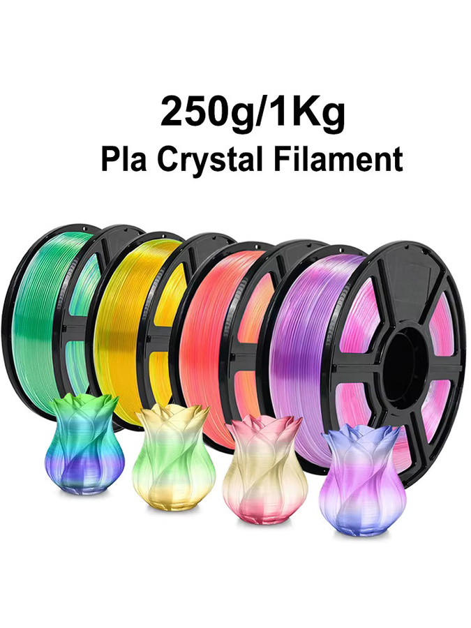 PLA Farbverlaufsfilament 1,75 mm für 3D-Drucker in Multicolour Blau Grün - Bild 3