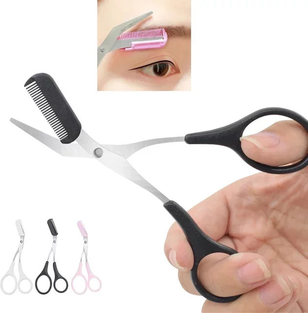 Edieu Augenbrauen-Trimmer, Edelstahl, Schwarz, Unisex - Bild 1
