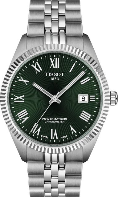 Tissot Herrenuhr Ballade, Automatik, Edelstahl, Grün, 39 mm, 10 ATM - Bild 1