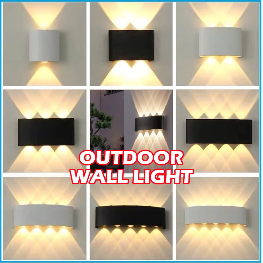 LANGYUE LED Wandlampe IP65 Wasserdicht Modern Up-Down Beleuchtung für Garten, Schlafzimmer und Treppen in Weiß - Bild 2