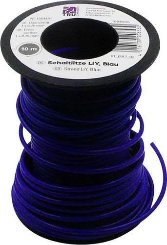 TRU Components LiY Litze 1 x 0,75mm² Blau 10m - Bild 1