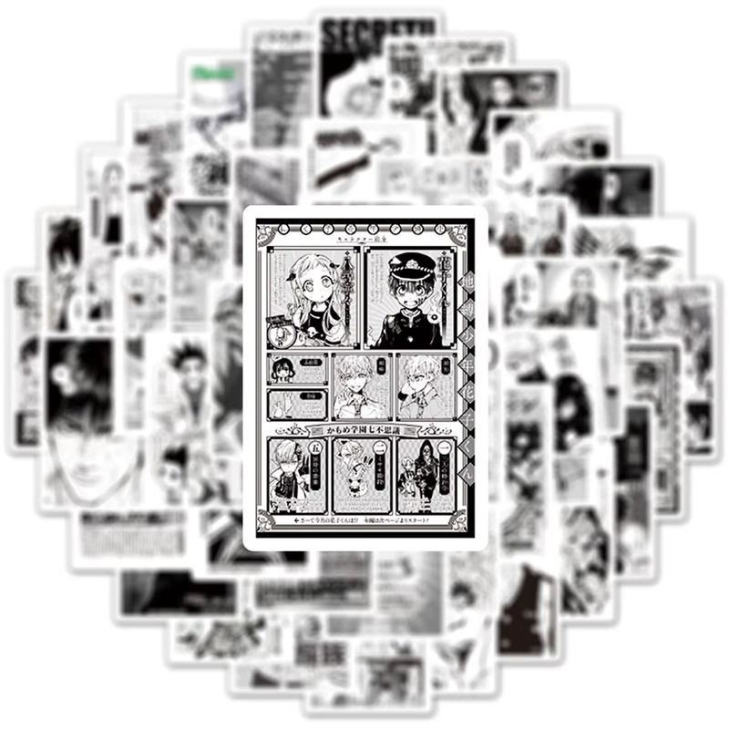 Mix Anime Aufkleber Set mit Motiven aus Jujutsu Kaisen, Hunter x Hunter und Angriff auf Titan, mehrfarbig, aus Papier für Laptop, Telefon und Gepäck - Bild 4