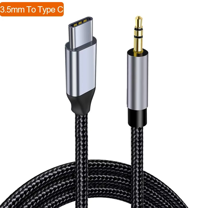 Samiyoe USB C auf 3,5mm Aux Audio Kabel in Schwarz für Samsung, Xiaomi und Realme - Bild 4
