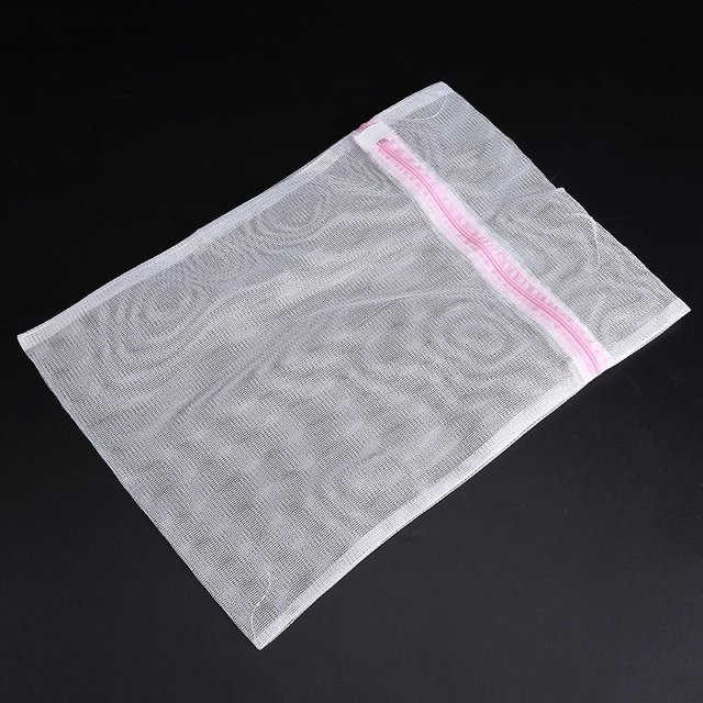 KaiSai Wäschewaschbeutel mit Reißverschluss aus Fine Mesh in Weiß, B: 50 cm, H: 60 cm - Bild 1