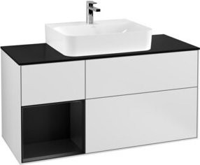V&B Waschtischunterschrank Finion in Weiß lackiert, Breite: 120 cm, Tiefe: 50,1 cm, Höhe: 50,1 cm - Bild 1