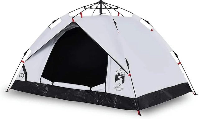 Furnicato Campingzelt Kuppel Weiß B/T/H: 210 x 150 x 130 cm Verdunkelnd - Bild 1