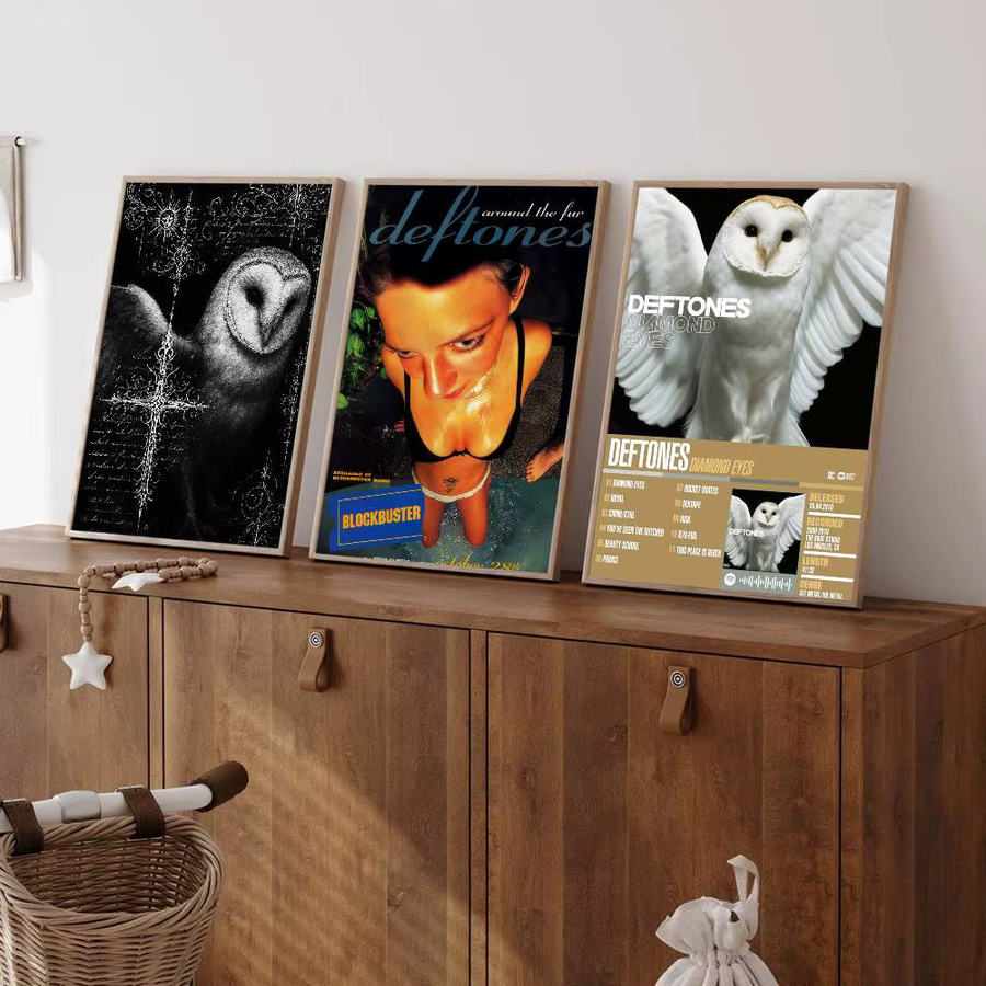 Deftones Klassisches Album Wandaufkleber aus Papier in Weiß und Multicolour für DIY Deko in Zimmer, Bar oder Café - Bild 2