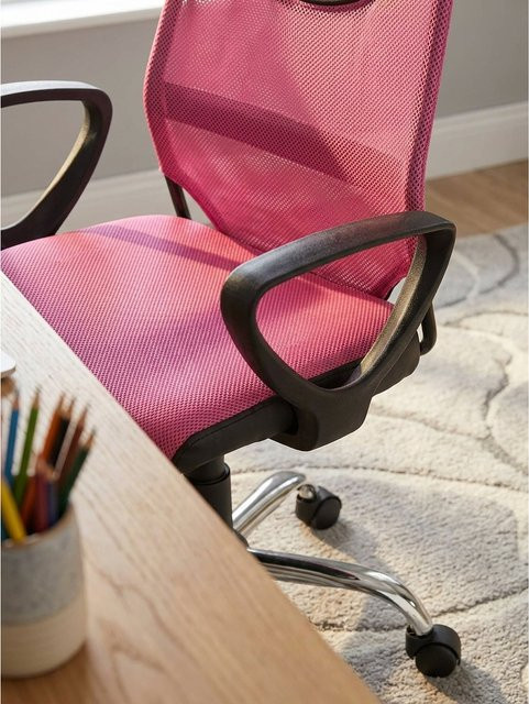 Ergonomischer Kinderschreibtischstuhl TERNI, Pink, B/T/H: 60 x 60 x 101 cm - Bild 1
