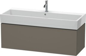 Duravit L-Cube Waschtischunterschrank grau matt, wandhängend, B: 118,4 cm, T: 45,9 cm, H: 39,4 cm - Bild 1