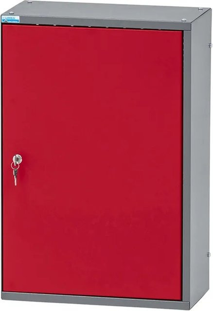 Küpper Hängeschrank Eintürig mit 2 Fachböden aus Stahlblech Dunkelrot B/T/H: 60 x 40 x 20 cm - Bild 1