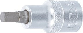 BGS Bit-Einsatz 2734 in Silber, Länge: 55 mm, Antrieb Innenvierkant: 12,5 mm (1/2"), Innensechskant: 9/32" - Bild 1