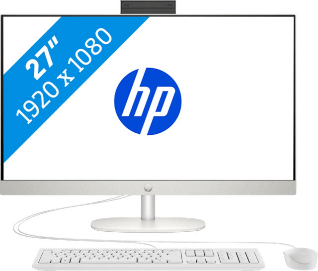 HP All-in-One 27-cr0009ng PC in Weiß mit 27 Zoll Display, Intel Core i5, 16GB RAM und 512GB SSD - Bild 1