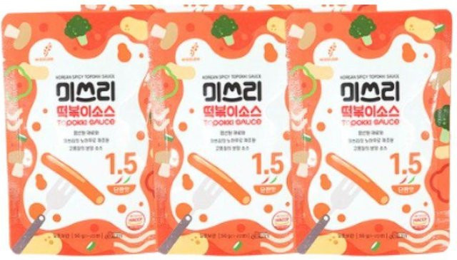 Miss Lee Tteokbokki Sauce Süß Salzig Mild 3 x 50 g - Bild 1