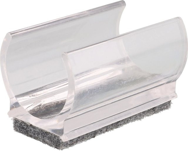 Wagner Klemmgleiter-Set EH0694 aus Kunststoff in Transparent/Grau, 4-teilig, B: 50 mm, T: 22 mm, H: 31 mm - Bild 1