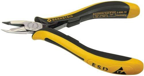 Bernstein Tools ESD Spitzenschneider mit Facette 3-606-15, Gelb, Länge: 120 mm - Bild 1