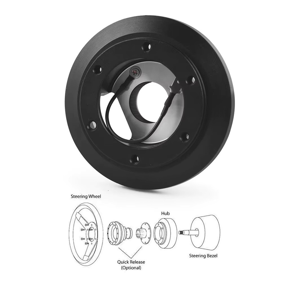 Dynoracing Racing Short Lenkrad Nabenadapter kompatibel für Audi A4 A6 A8 und VW Jetta Golf in Schwarz 180h - Bild 2