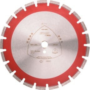 Klingspor DT 902 B Diamanttrennscheibe für Beton, weitverzahnt, Multicolour, Durchmesser: 450 mm, Breite: 3,7 mm, Bohrung: 25,4 mm - Bild 1