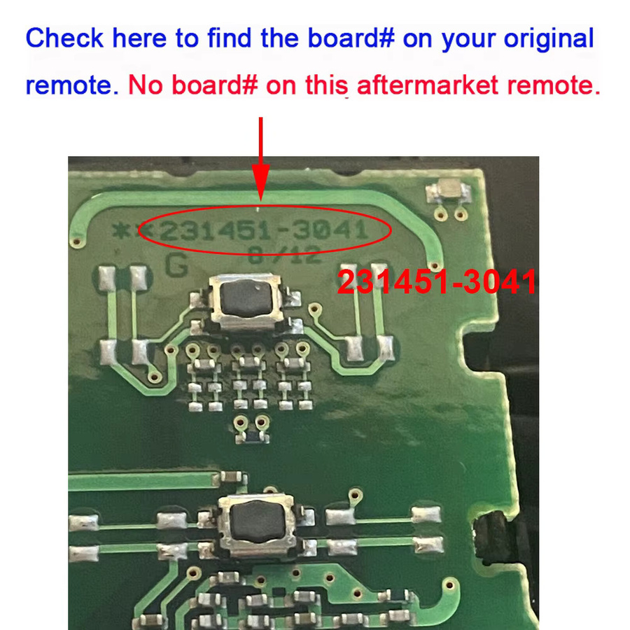 DIYKEY Smart-Remote-Schlüsselanhänger für Toyota Sienna 2021 bis 2025, Farbe: Schwarz, Frequenz: 314,3 MHz, Modell: 231451-3041 HYQ14FBX - Bild 2