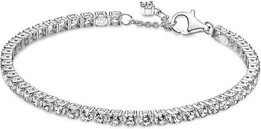 Tennisarmband 925 Silber, Unendlichkeitsknoten, Schlange, Damen, 21cm - Bild 1
