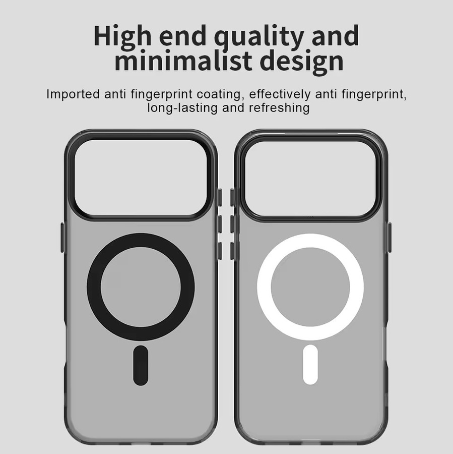 Anpassbare magnetische Matte Hülle für iPhone 17 16 15 14 13 12 11 Pro Max und 17 Air mit MagSafe Kompatibilität in Weiß - Bild 2