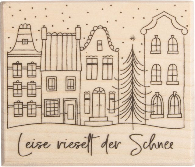 BUTTERER Stempel Leise rieselt der Schnee - Bild 1