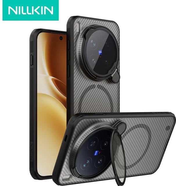 NILLKIN CamShield Magnetische Schutzhülle für Vivo X300 Pro und X300 mit Linsenschutz und Ständerfunktion aus TPU und PC in Schwarz, Blau oder Grün - Bild 1
